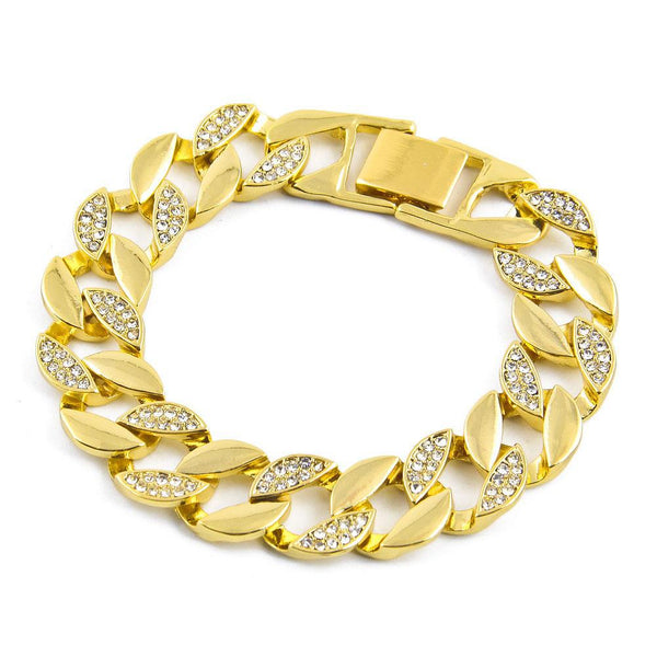 BRACELET "CUBAN LINK" - ICED OUT #1001