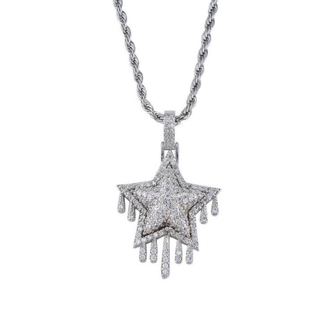 PENDENTIF -STARGAZIN'- ICED OUT