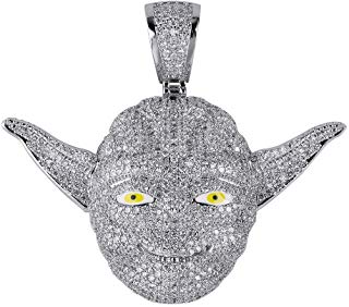 PENDENTIF "YODA" - ICED OUT