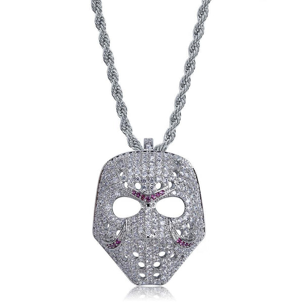 PENDENTIF "MASK" - ICED OUT  #1014