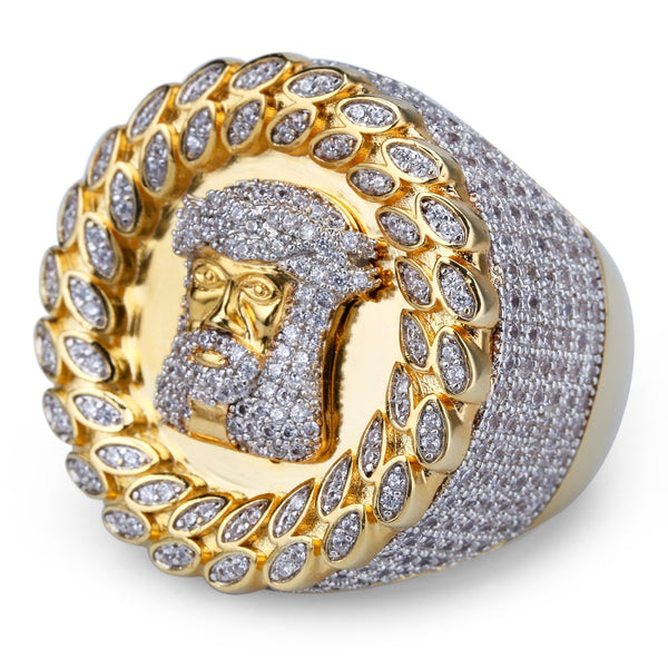 BAGUE "JESUS" - ICED OUT