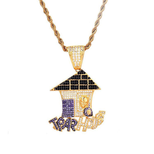 PENDENTIF "TRAPHOUSE" - ICED OUT